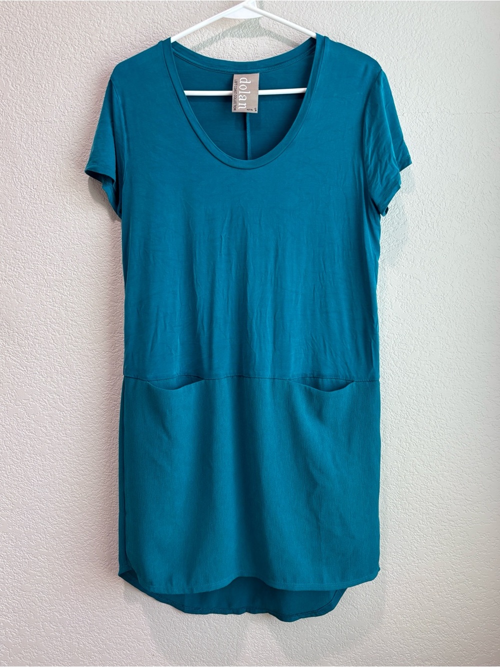 Anthropologie Dolan Left Coast Loren T-Shirt Mini Dress Turquoise Size Small